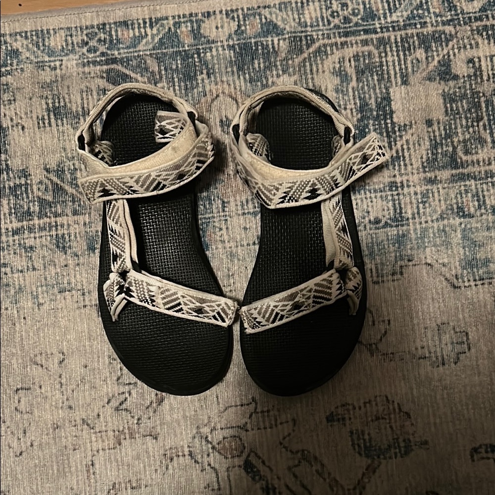 Teva Black and White Casual Sandals